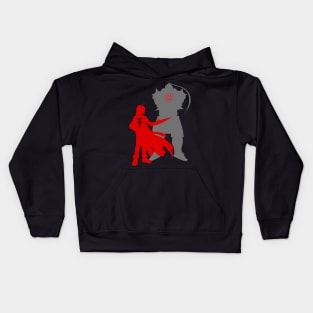 Edward and Aplhonse Elric FullMetal Alchemist Kids Hoodie